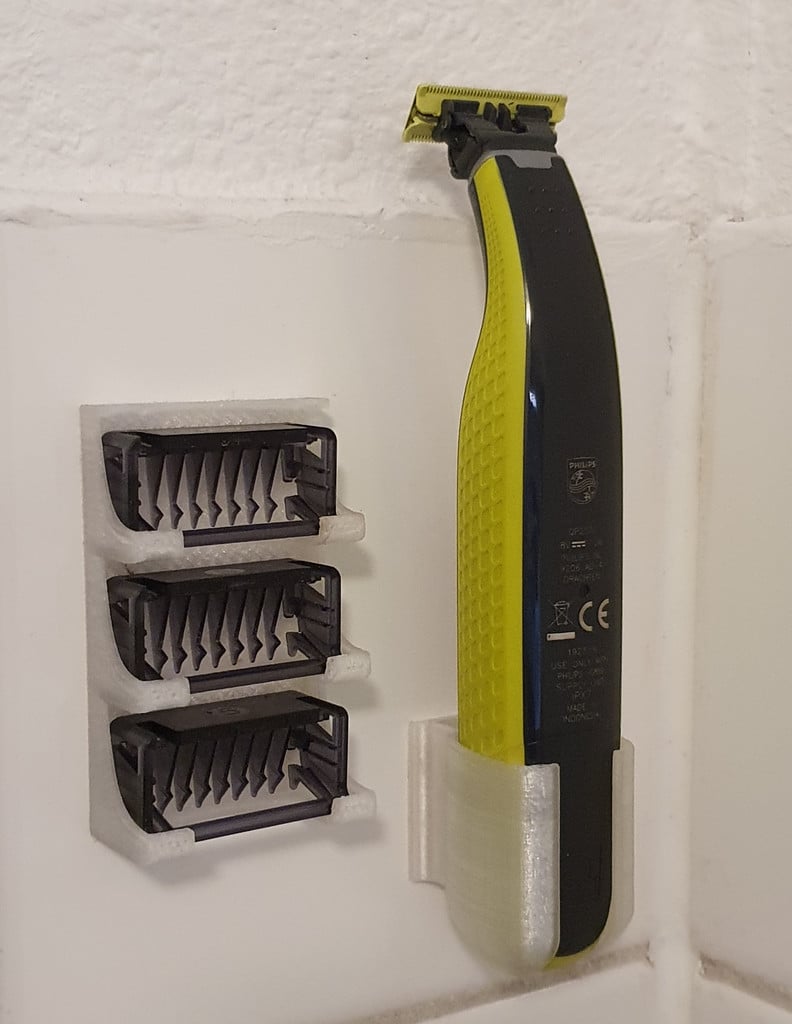 Holder for Philips Oneblade and three combs