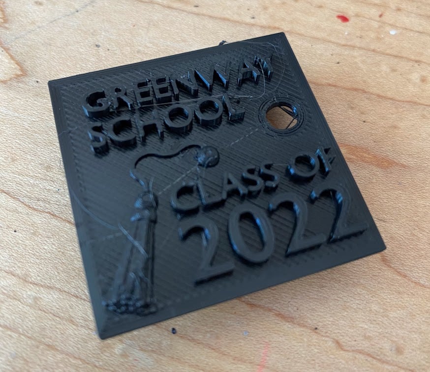 FLAWED: FILES NOT WORKING!! Customizable Grad Cap Keychain