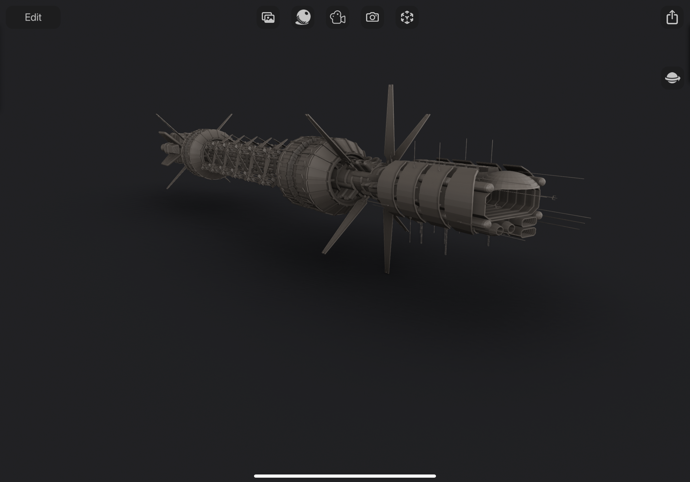 Babylon 5 Mercury Class Jump Gate Construction Vessel