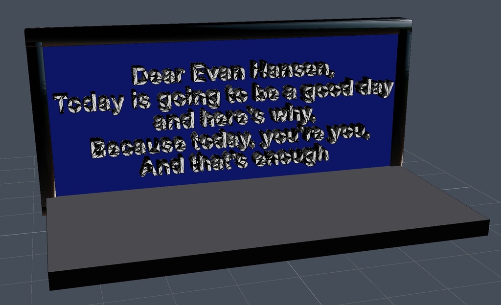 Evan’s Note From “Finale”