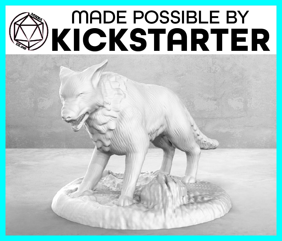Image of Dog - Action Pose - Tabletop Miniature