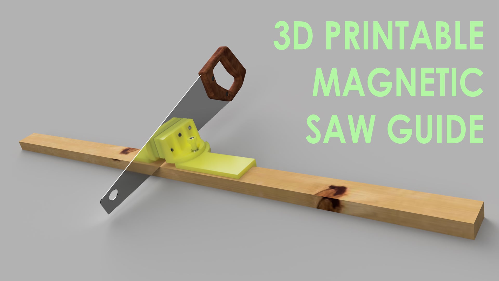 Adjustable Magnetic Hand Saw Guide