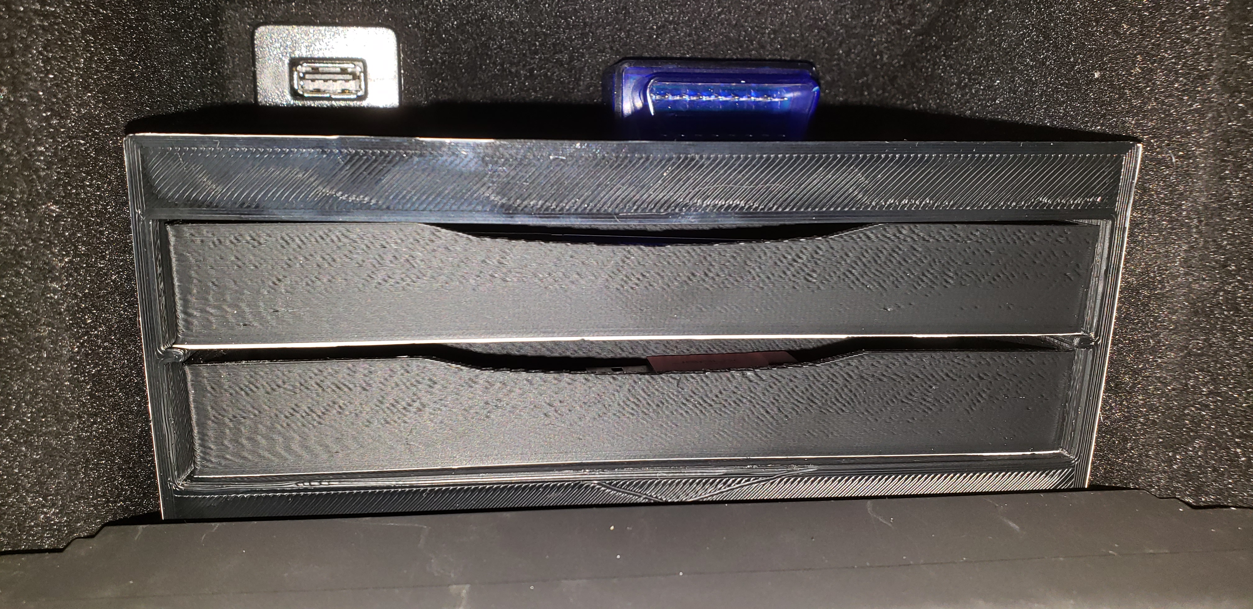 C7 Corvette behind-screen drawers and shelf