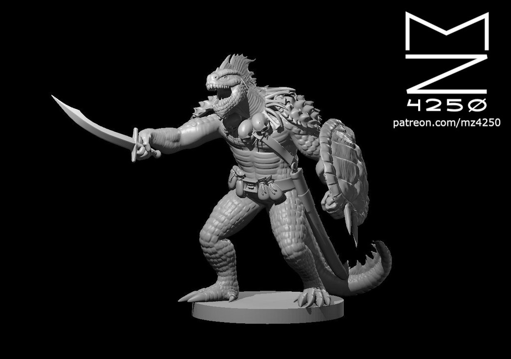 Lizardfolk Bandit Captain 3D model