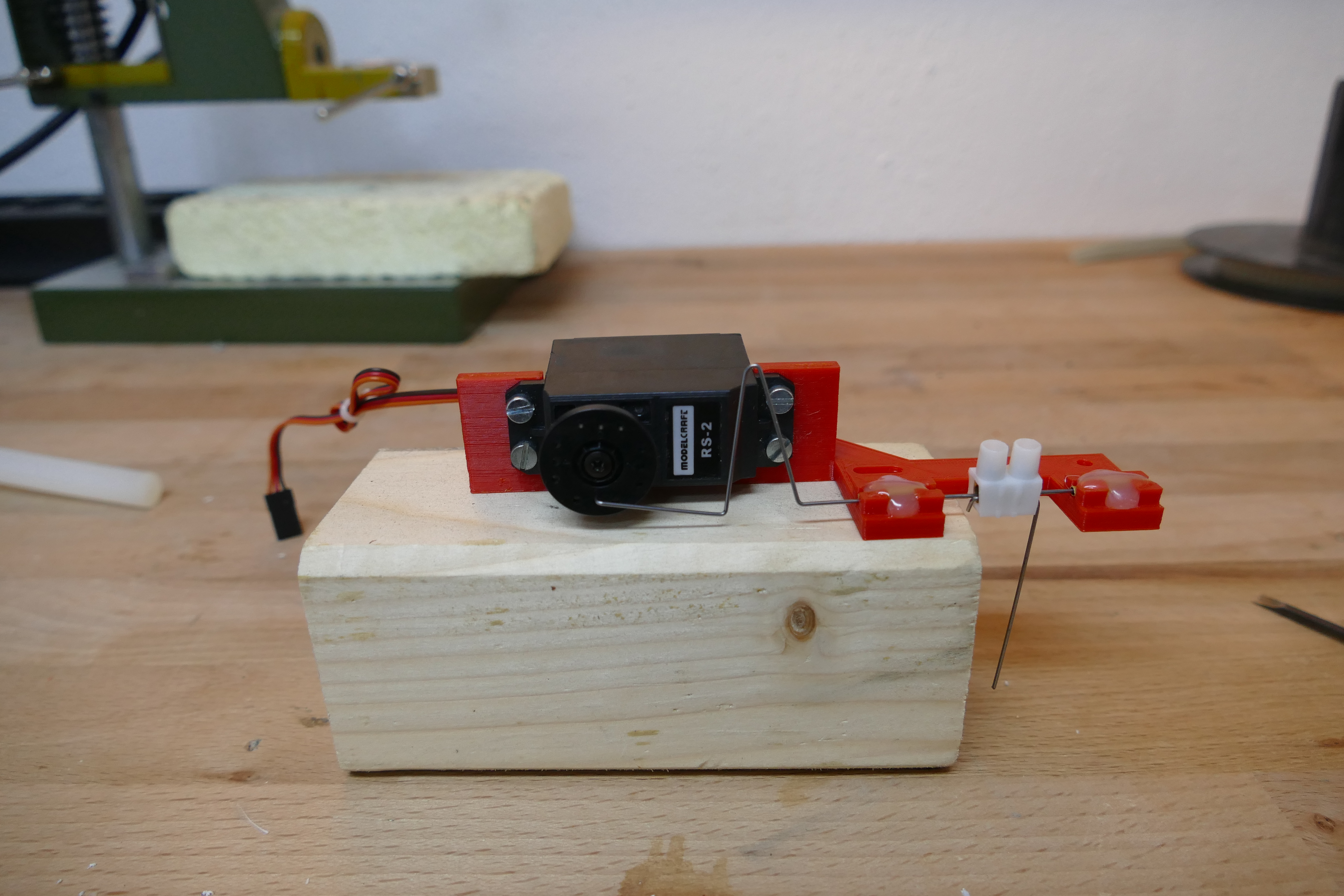 servo bracket for Model Train Turnout