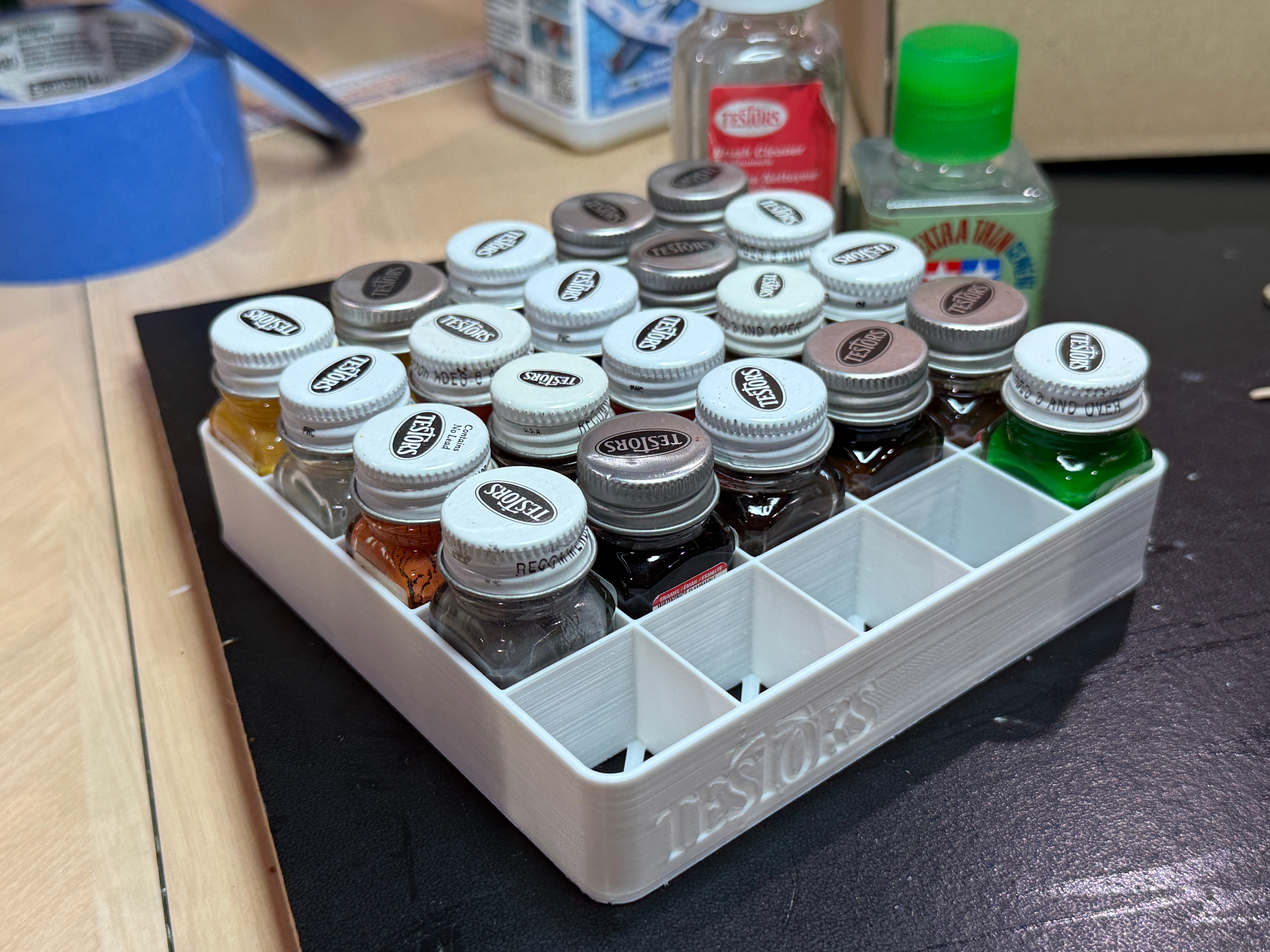 Testors Model Paint Tray (FAST print)