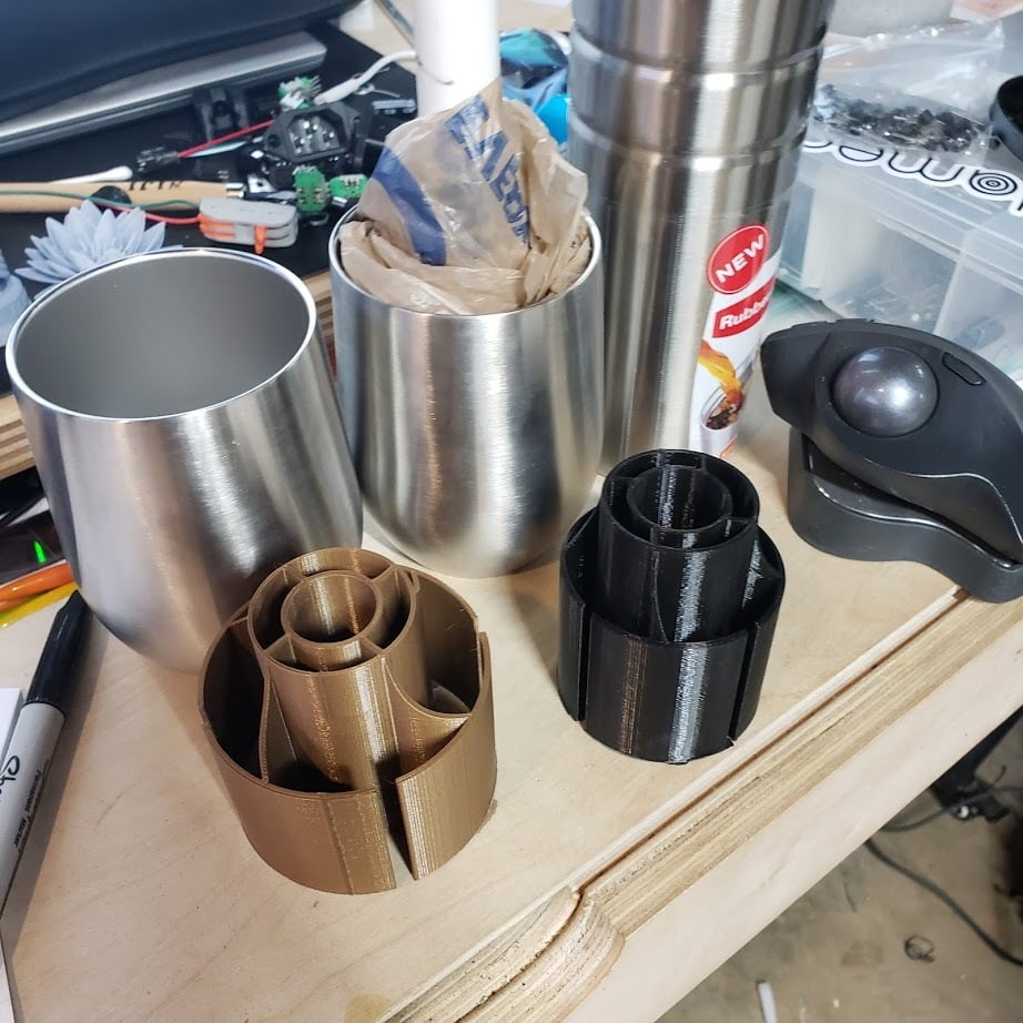 Epoxy Cup Turner Mostly Parametric Insert Holders