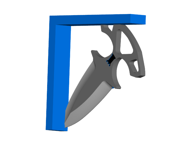 Push Dagger Shelf Brackets (Nuclear Tape Mount)