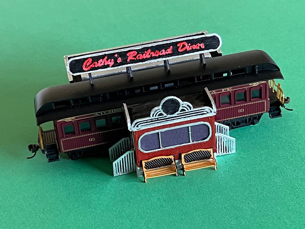 CATHY'S RAILROAD DINER HO SCALE
