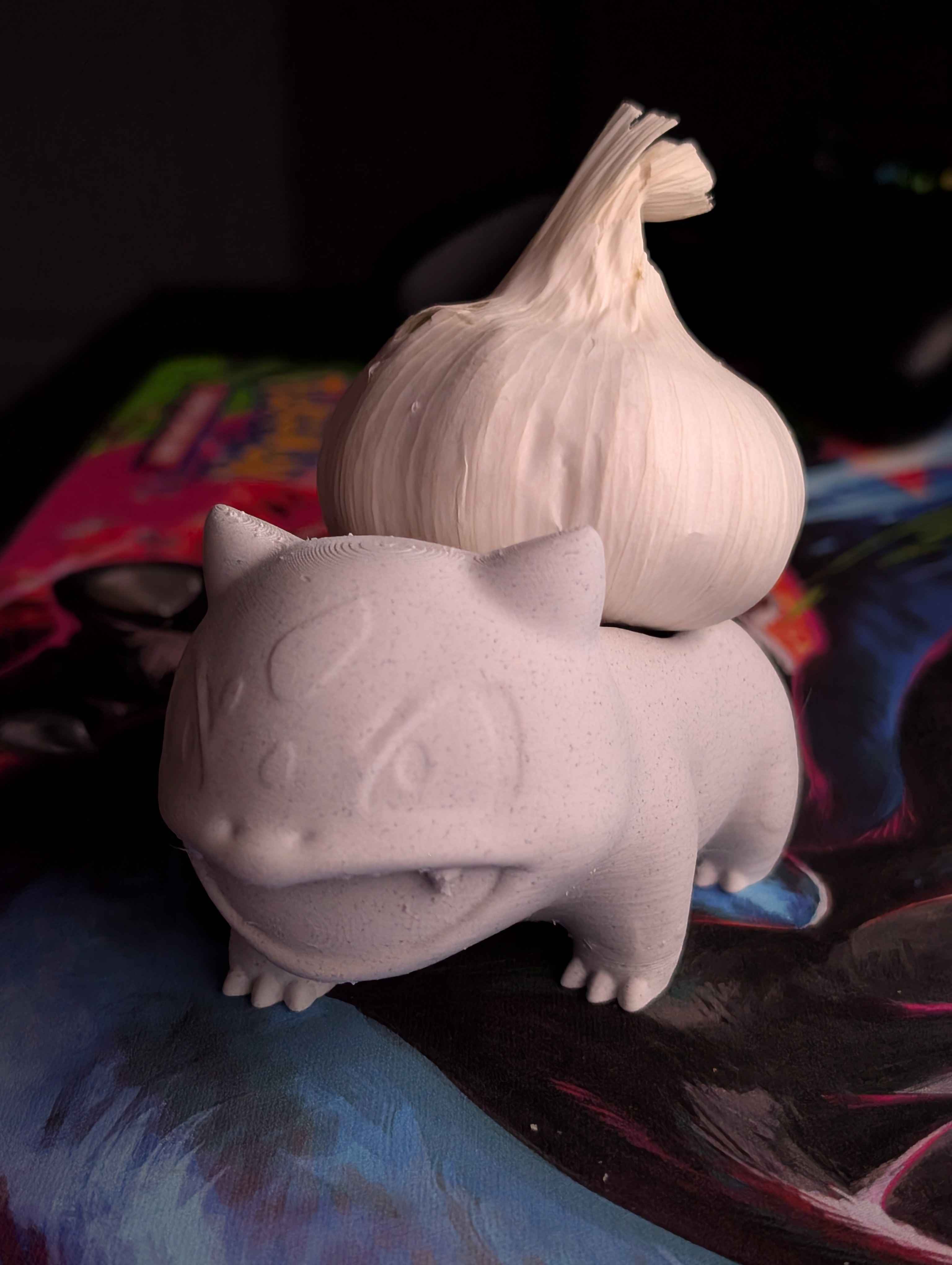 Garlic Bulbasaur Holder - 75% Scale - Simplified Holder