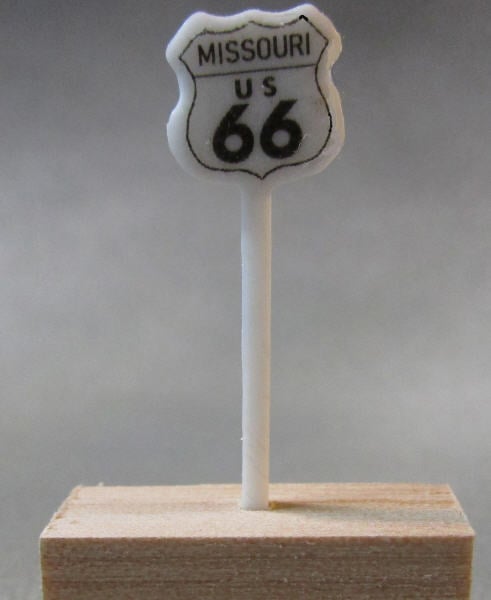 Route 66 Sign HO Scale