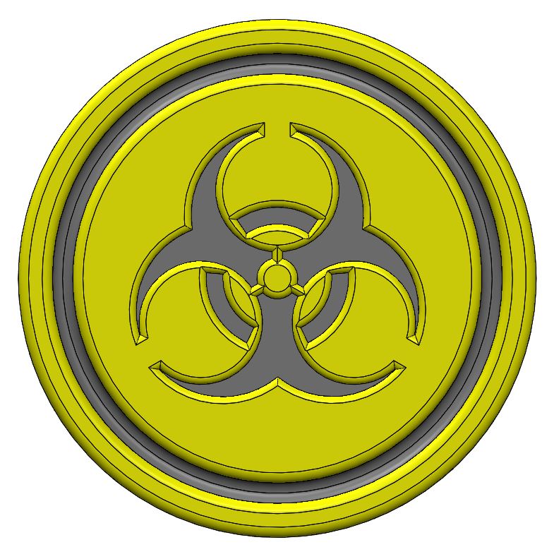 Biohazard Coaster