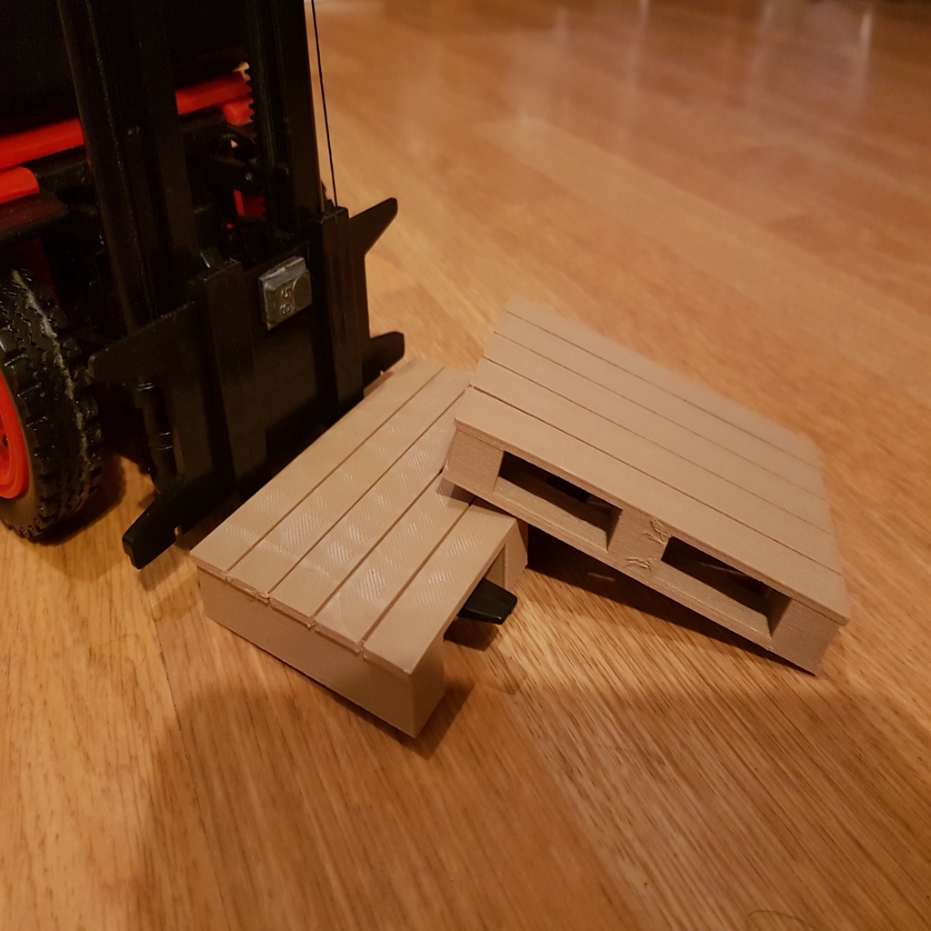 1/14th scale wooden pallet for rc trucks/ forklifts
