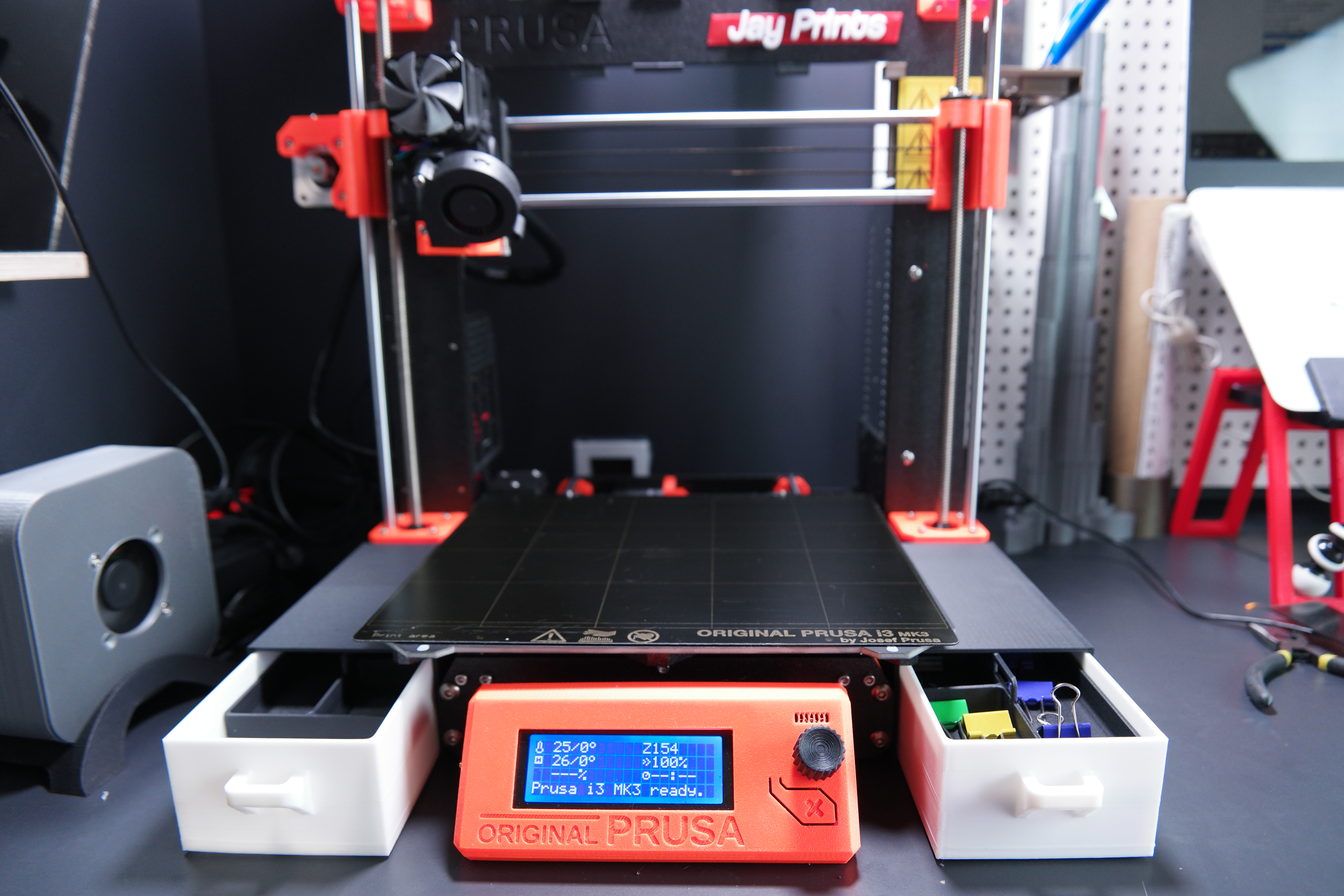 Prusa Mk3 Drawer, Tool box, Easy print