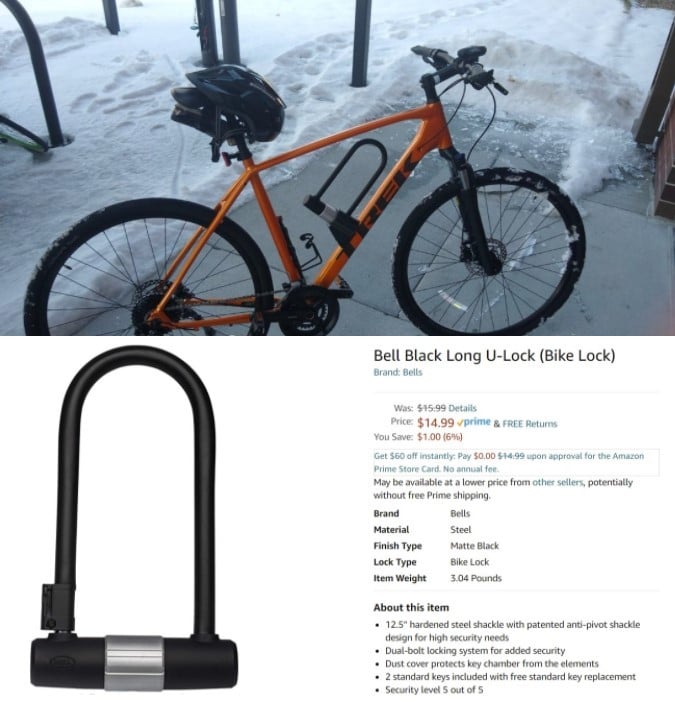 Bike Lock Mount | Bell U-Lock