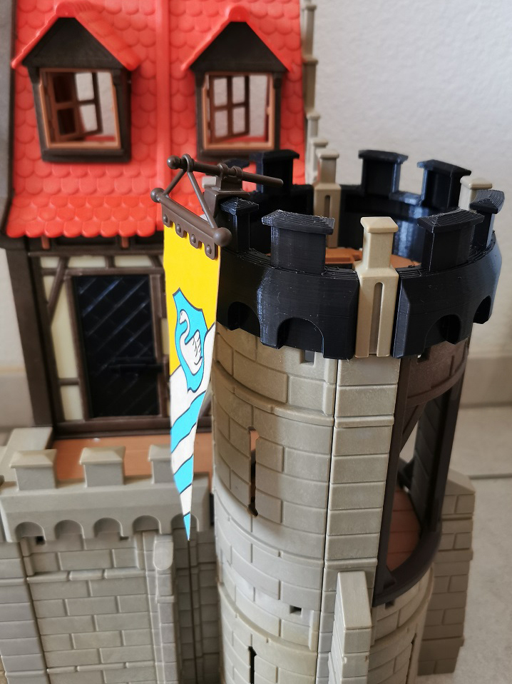 Playmobil castle rounded battlements