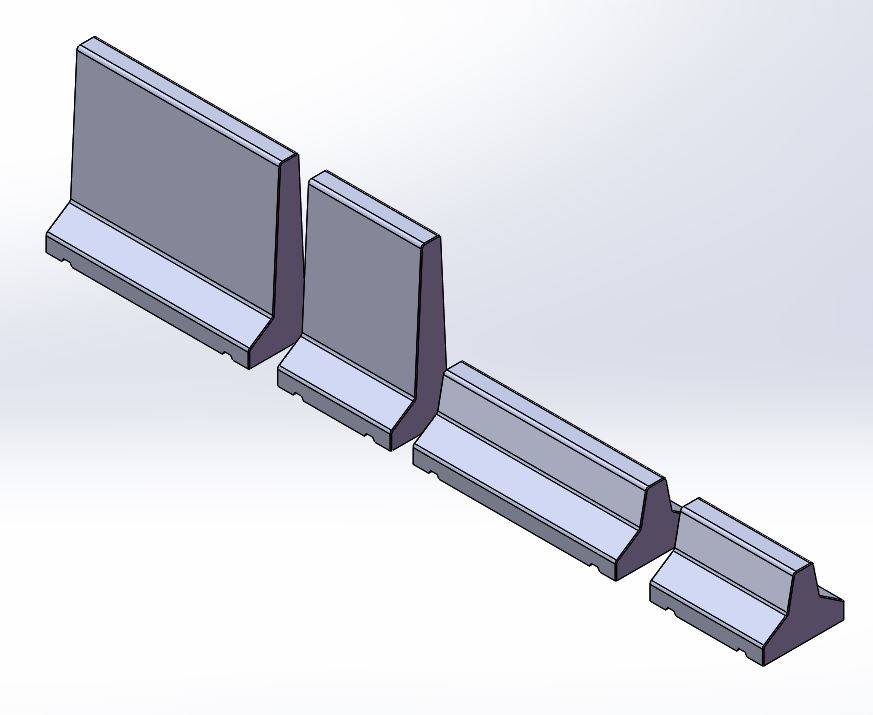 Roadblocks / Jersey Barries for Wargaming