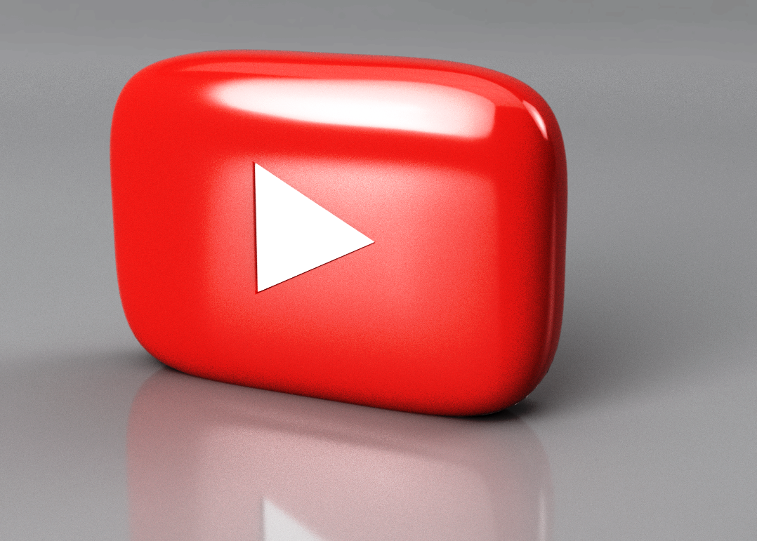 Giant YouTube Button - scaleable, prints w/o support