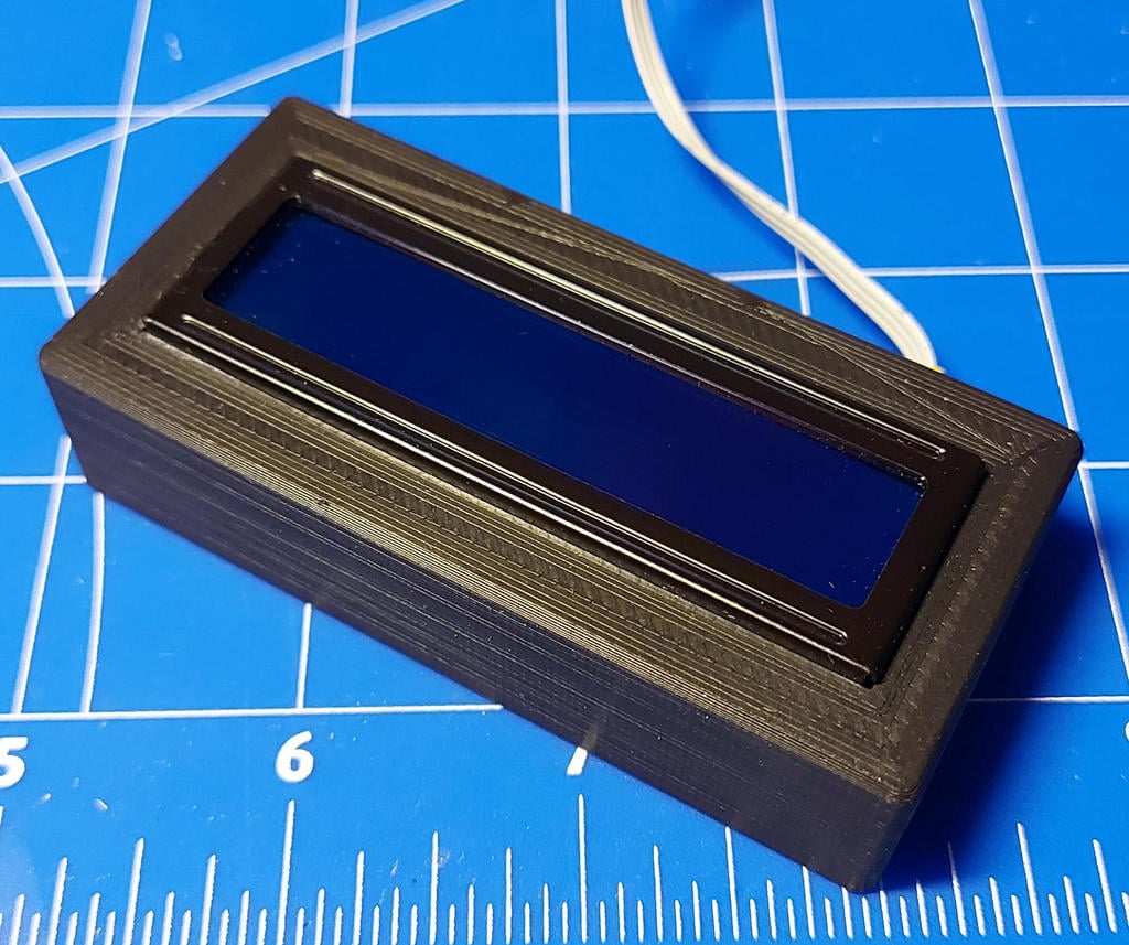 16X2 LCD case with USB C power supply