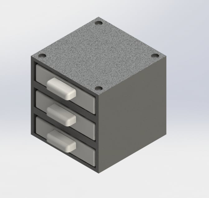 Customizable - Modular - Stacking Parts Storage with Trays