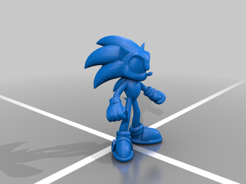 Sonic the hedgehog fanart figure
