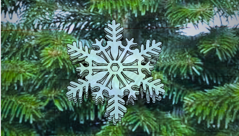 Snowflake Ornament with Hidden Compartment for Notes