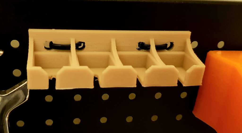 Pick holder - 15mm pegboard cable tie version