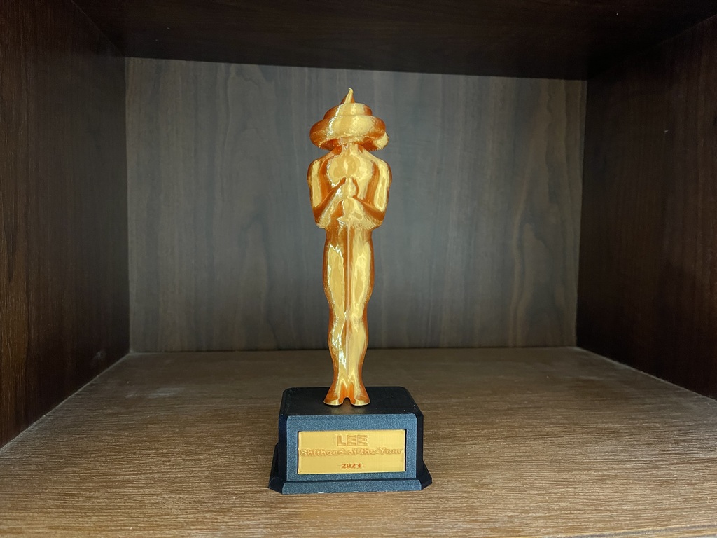 IT Crowd - Shithead of the Year Award Trophy