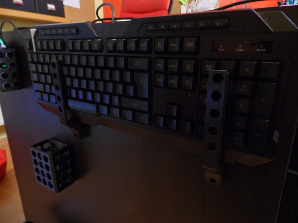 Mouse and keyboard side desk mount