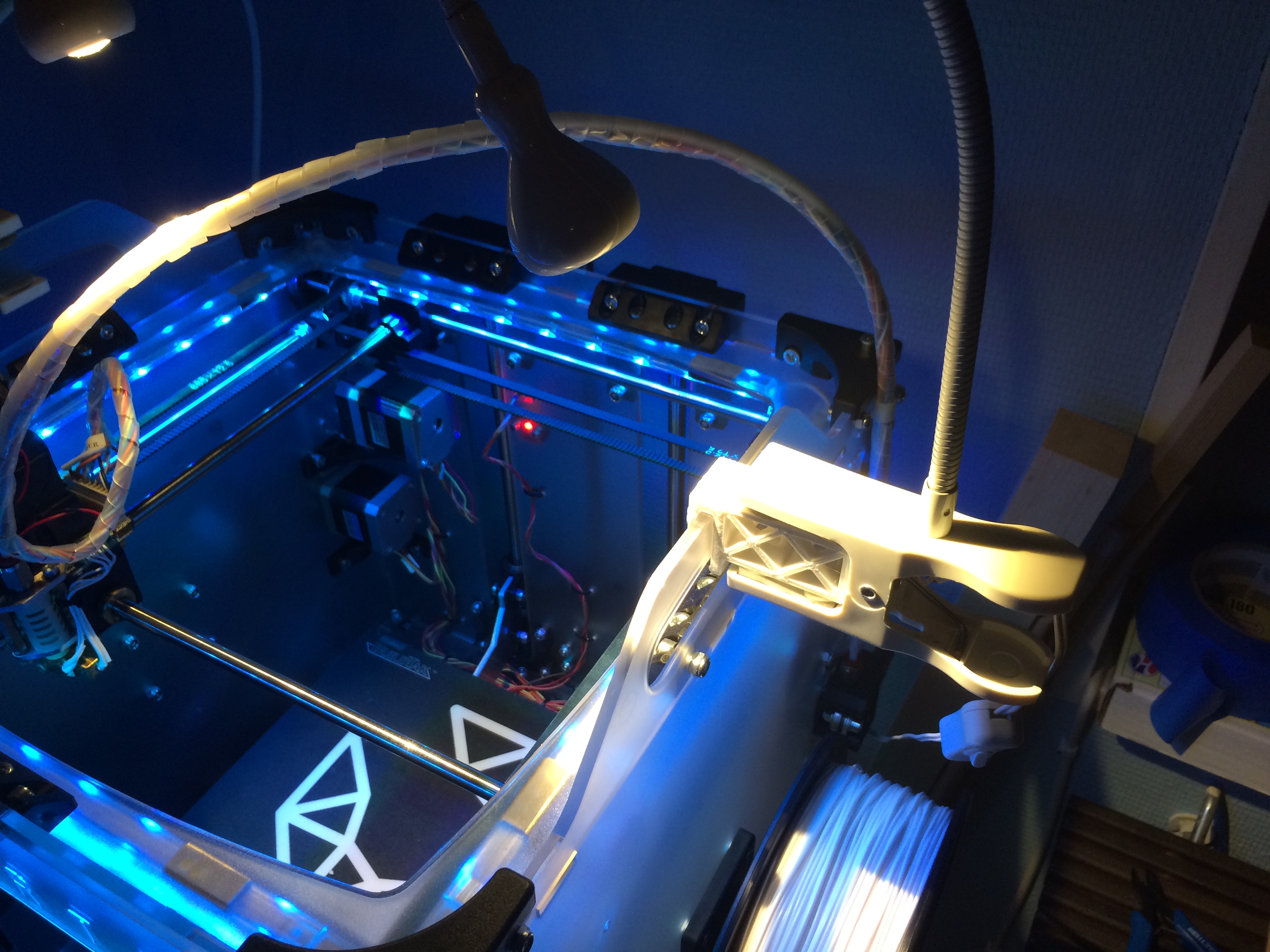Ikea led light support