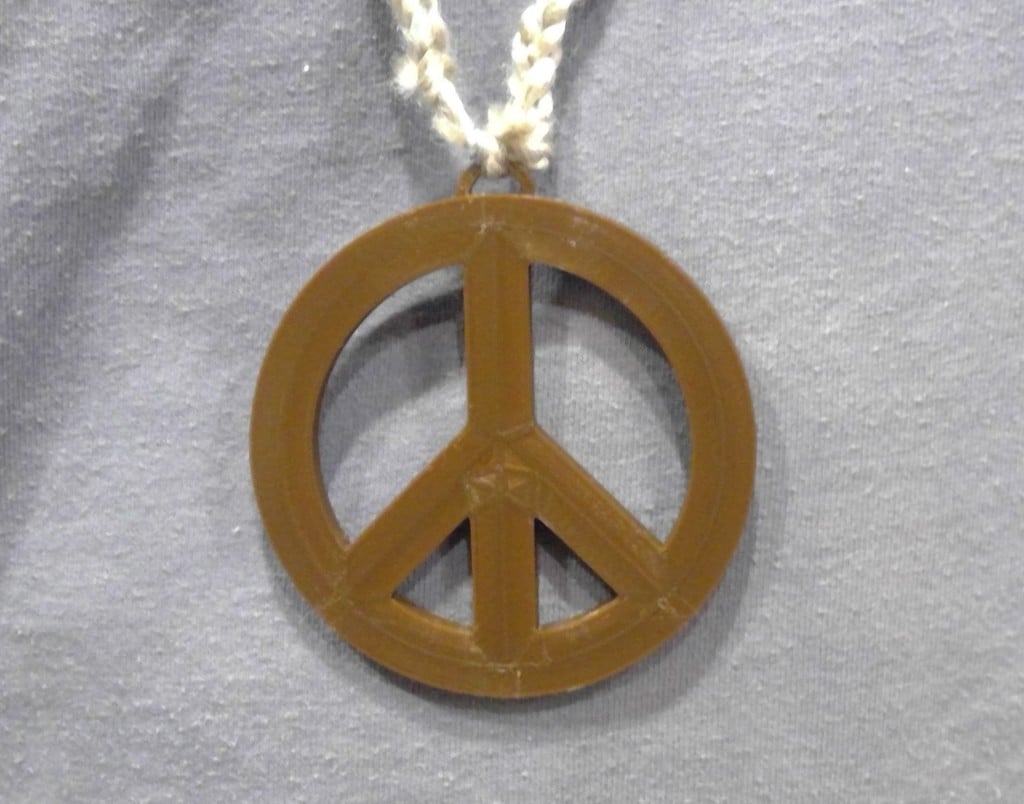Peace Symbol Pendant 3-inch diameter