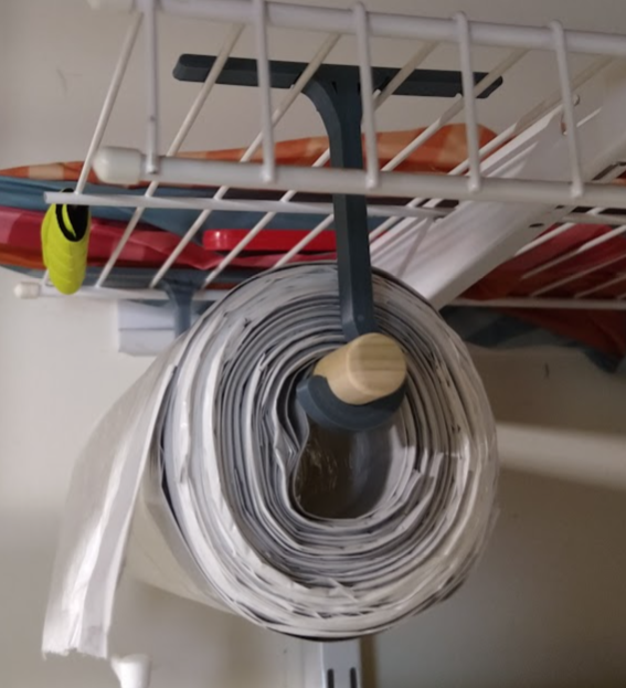 Dowel Hook for Wire Shelves 