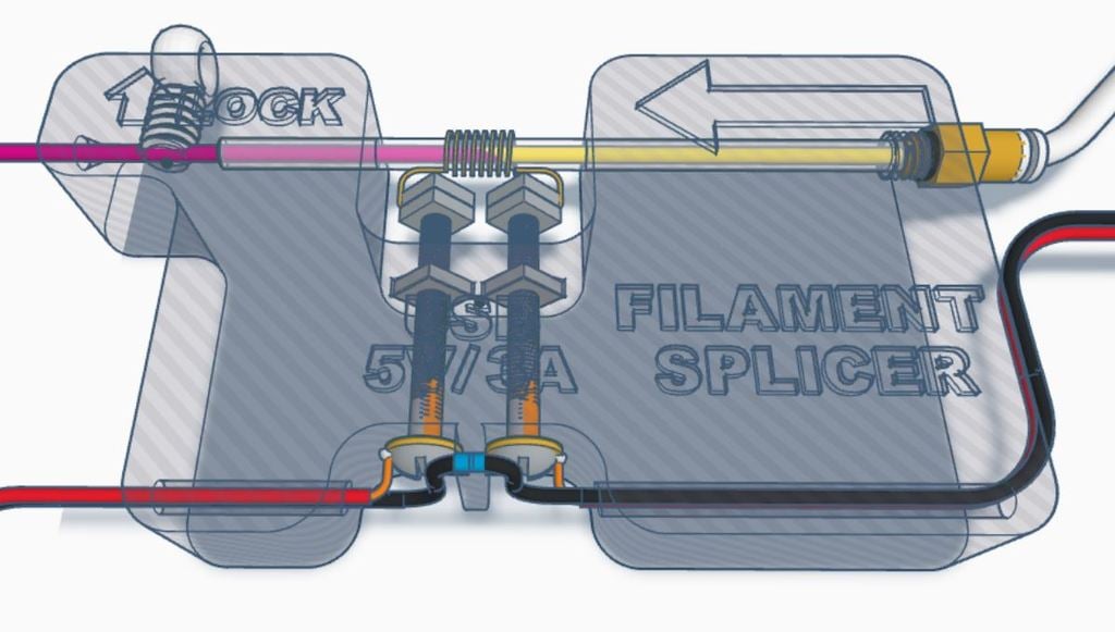 AUTO FILAMENT SPLICER (AFS V1) USING YOUR 3D BOWDEN PRINTER (e.g. Ender 3/PRO)
