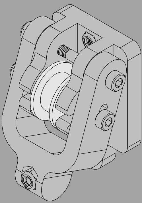 Prusa I3 MK3 Y axis Adjustable Belt Tensioner