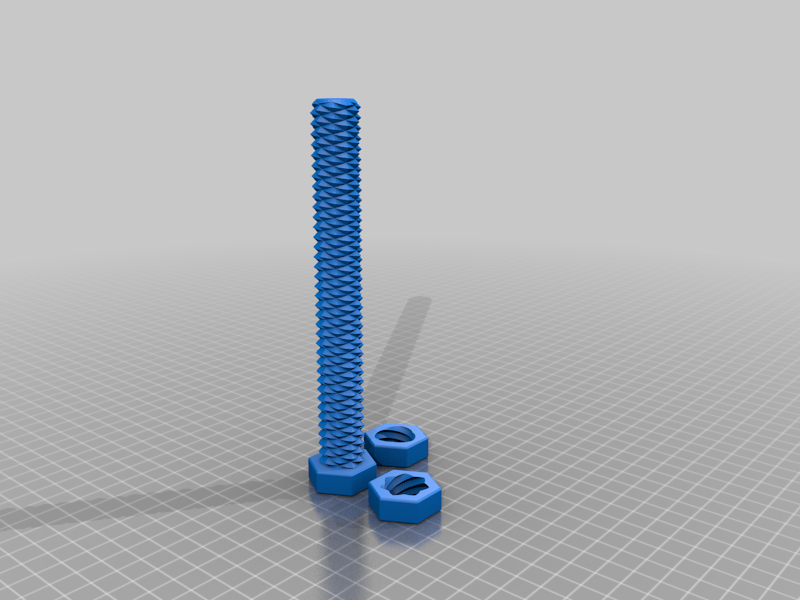 My Customized Two-way screw - Create your own with OpenSCAD and Thingiverse Customizer