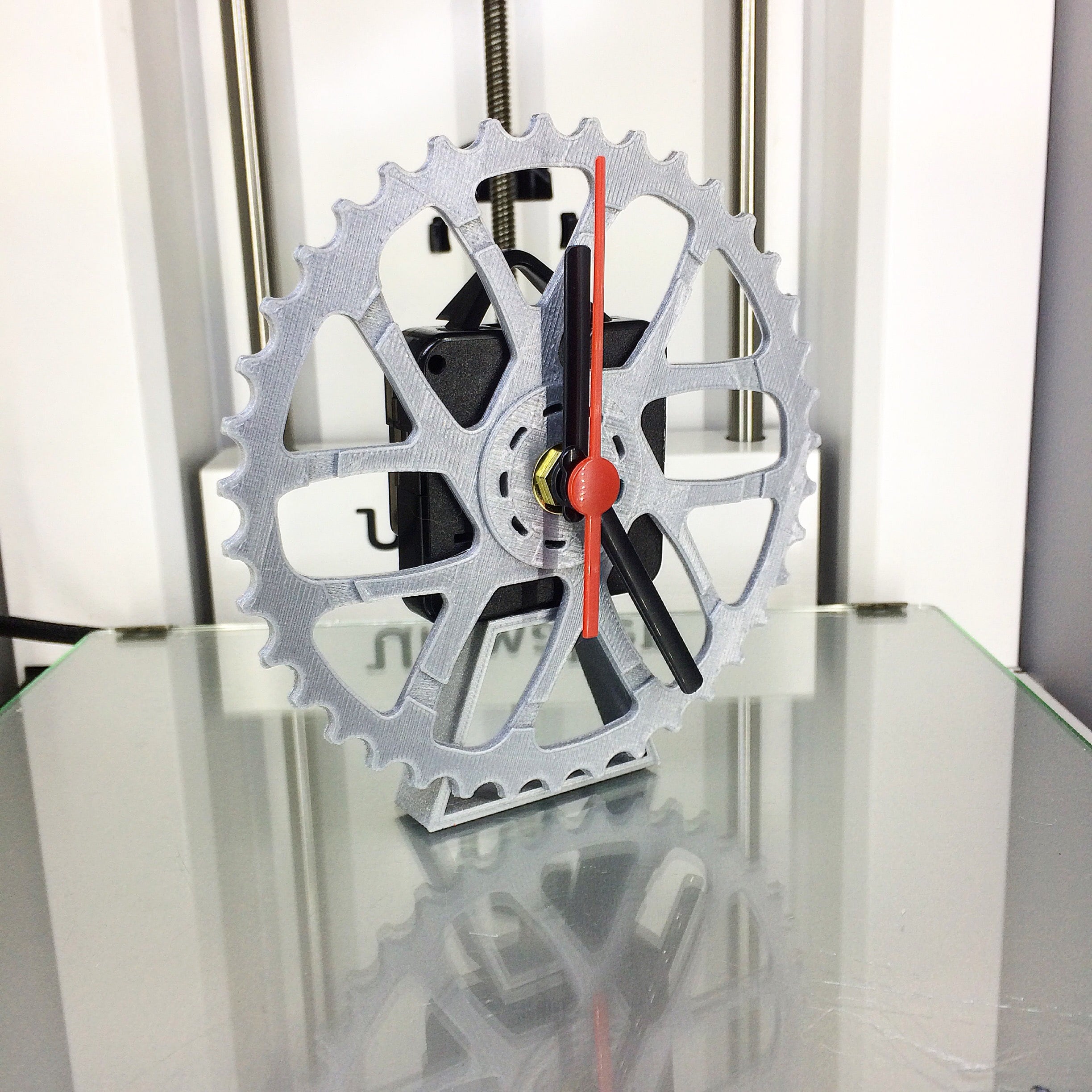 Sprocket table and wall clock