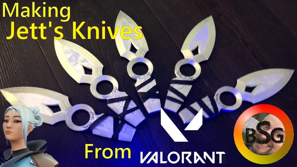 Jett's Knives from Valorant