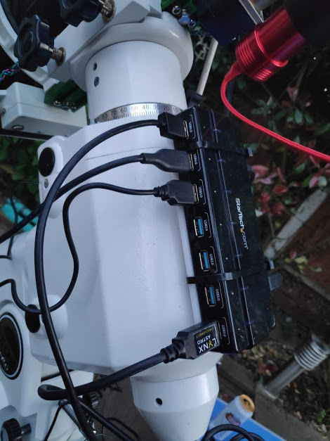 USB Hub instead of Polarscope Cap for Skywatcher NEQ6