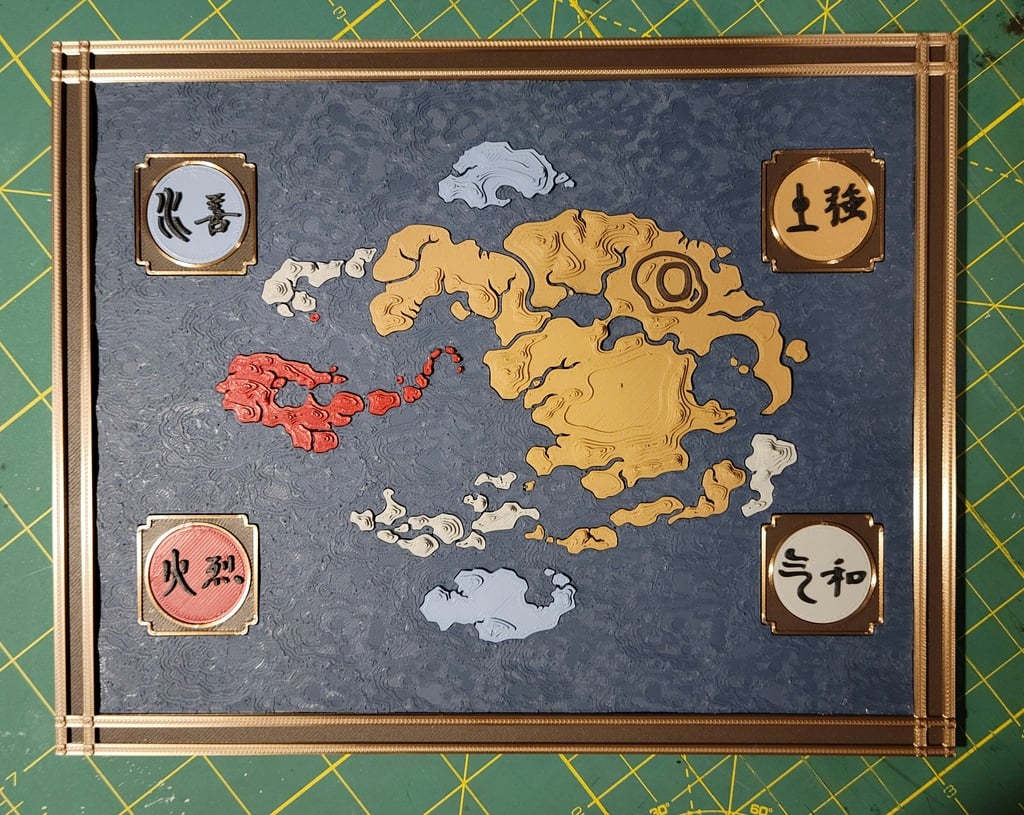 Avatar: The Last Airbender Topographic Map