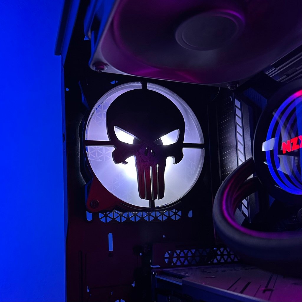 The Punisher PC fan grill