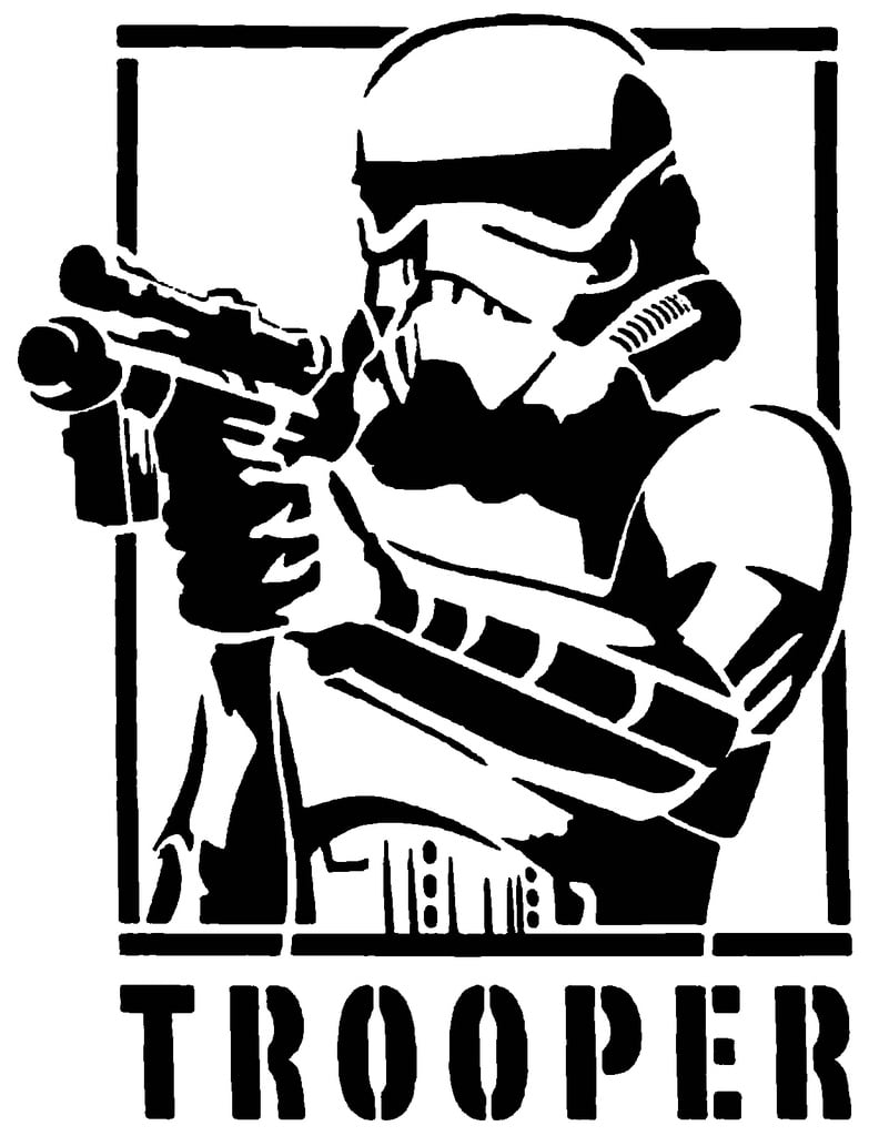 Storm Trooper stencil 5