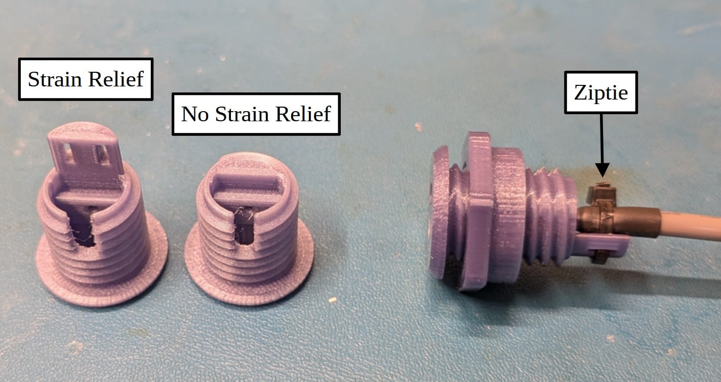 Picture showing the strain relief