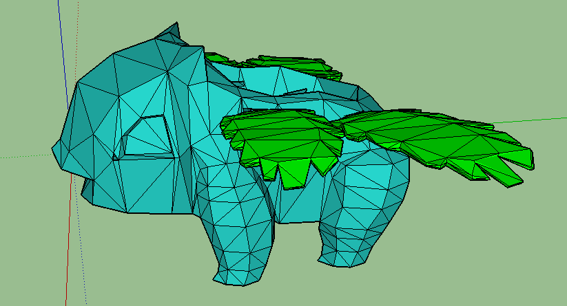 Low Poly Ivysaur Planter