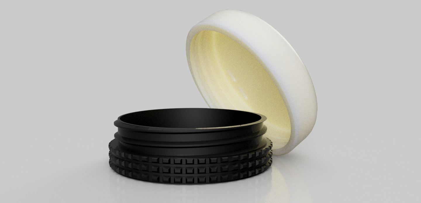 Threaded Storage Box - textured
