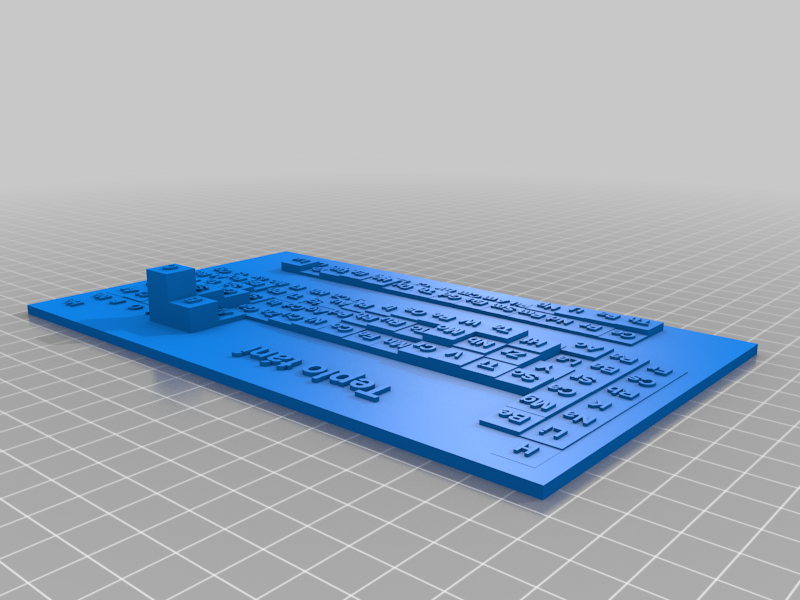 3D periodic tables Czech edition
