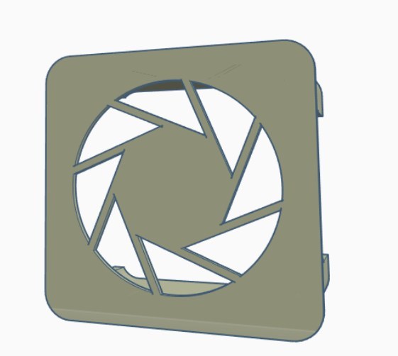 Ender 3 X-axis cover (Aperture Logo)