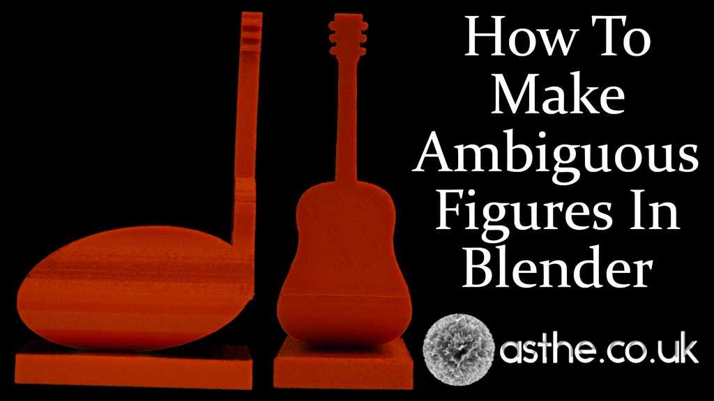 Guitar & Note Ambiguous Figures (& how to make video)