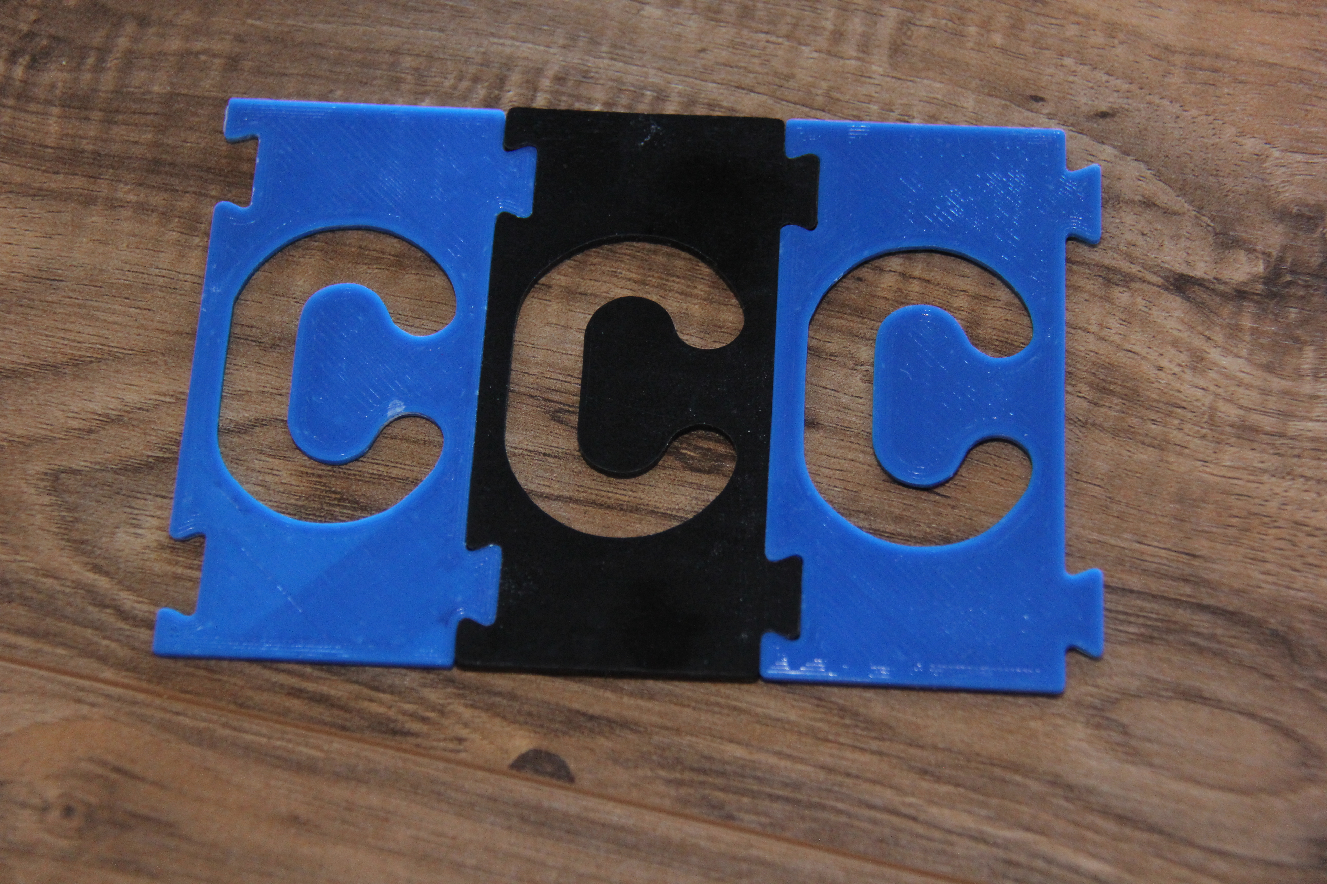 Router template - letter C and blank
