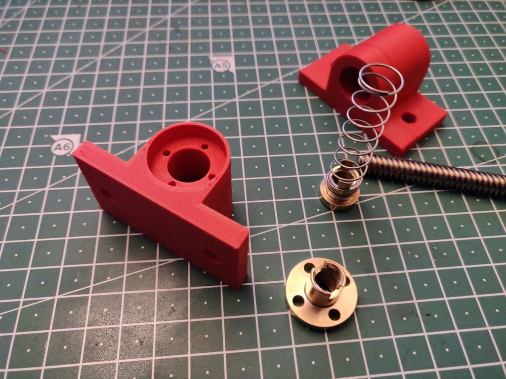 3018 DIY CNC: T8 Leadscrew / Anti Backlash / Spring-loaded nut Bearing Block for Y Axis