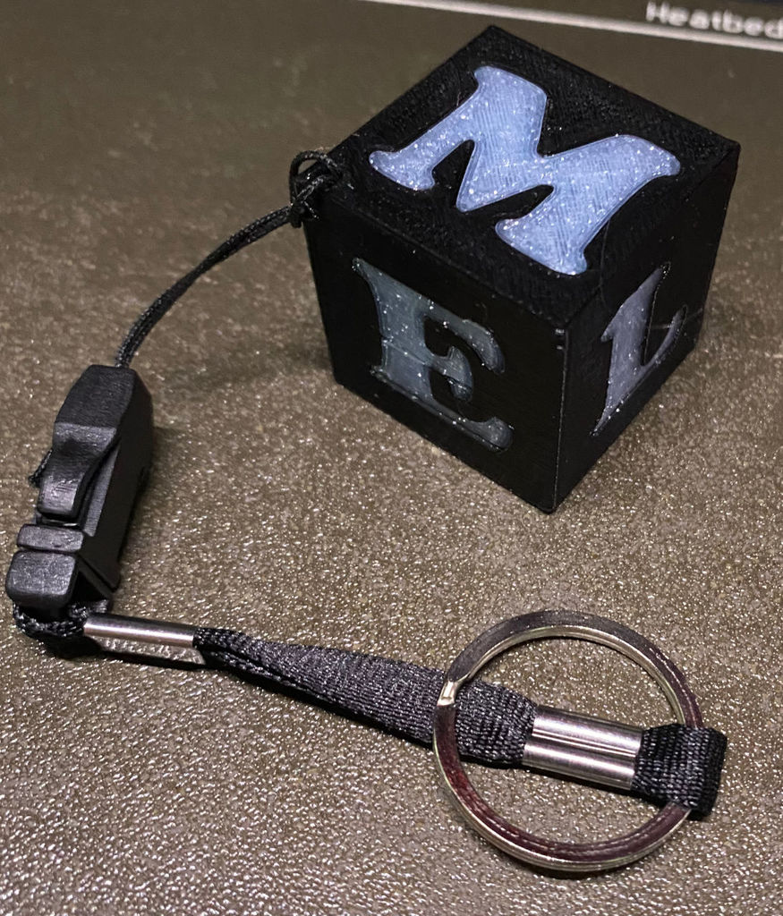 Custom Cube Keychain (Multi-material)